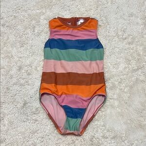 Art Class Orange and Pink One Piece Swimsuit